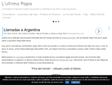 Tablet Screenshot of lultimopapa.it